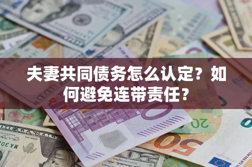 武汉夫妻共同债务怎么认定？如何避免连带责任？