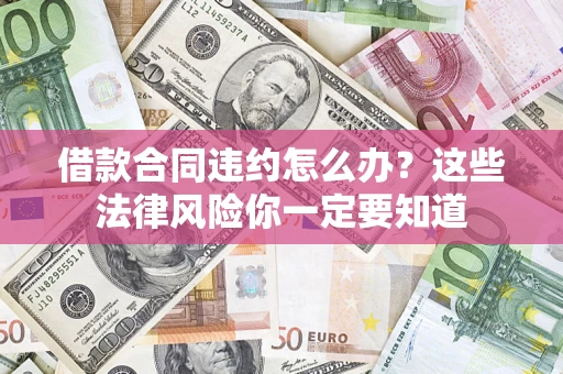 武汉借款合同违约怎么办？这些法律风险你一定要知道