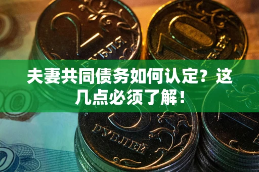 武汉夫妻共同债务如何认定？这几点必须了解！