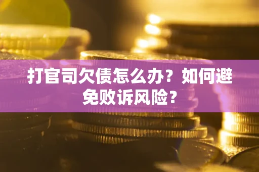 武汉打官司欠债怎么办？如何避免败诉风险？