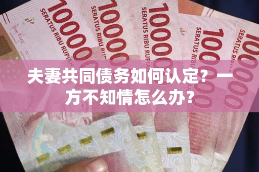 武汉夫妻共同债务如何认定？一方不知情怎么办？