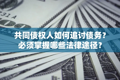 武汉共同债权人如何追讨债务？必须掌握哪些法律途径？