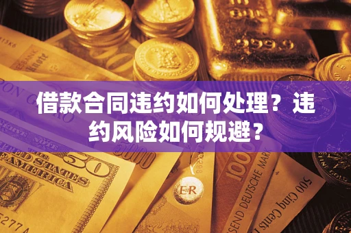 武汉借款合同违约如何处理？违约风险如何规避？