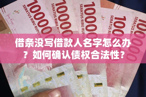 武汉借条没写借款人名字怎么办？如何确认债权合法性？