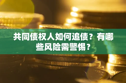 武汉共同债权人如何追债？有哪些风险需警惕？