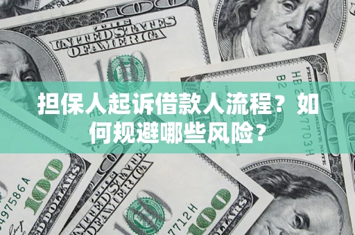 武汉担保人起诉借款人流程？如何规避哪些风险？