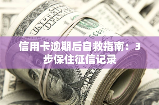 武汉信用卡逾期后自救指南：3步保住征信记录